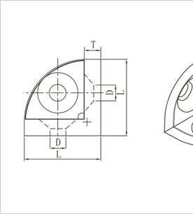 R型材三維角連接件二維圖1 R型材三維角連接件二維圖1