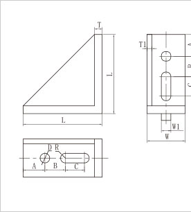 強(qiáng)力鑄鋁角件二維圖 強(qiáng)力鑄鋁角件二維圖
