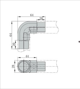 精益管L型內漲件二維圖 精益管L型內漲件二維圖