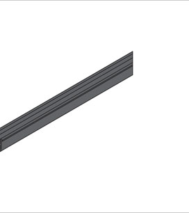 鋁型材U型槽條三維圖 鋁型材U型槽條三維圖