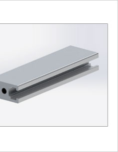 鋁合金滑軌型材三維圖 鋁合金滑軌型材三維圖