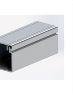 4080鋁合金線槽型材三維圖 4080鋁合金線槽型材三維圖