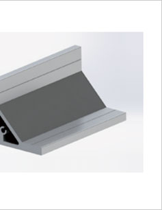 5050角鋁型材三維圖 5050角鋁型材三維圖