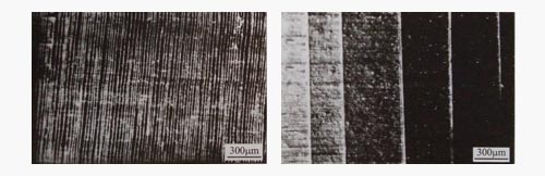 鋁型材陽極氧化膜裂紋對比圖1 鋁型材陽極氧化膜裂紋對比圖1