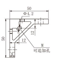 40系列80*鋁型材角碼物理參數1