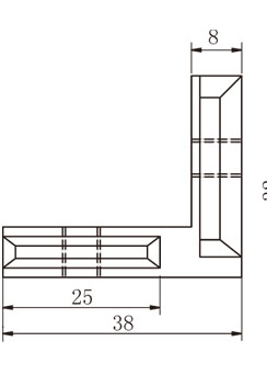 鋁型材角槽連接件物理參數1