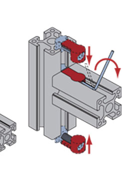 鋁型材內置連接件安裝示意圖2