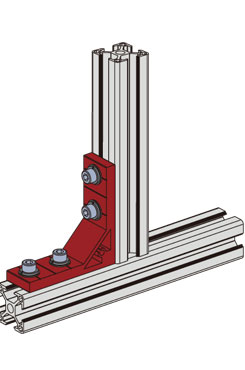 鋁型材強(qiáng)力角件安裝示意圖 鋁型材強(qiáng)力角件安裝示意圖