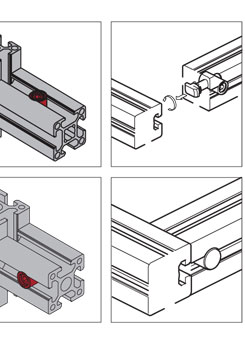 鋁型材內(nèi)置內(nèi)連接配件安裝示意圖 鋁型材內(nèi)置內(nèi)連接配件安裝示意圖