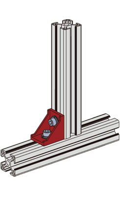 鋁型材鑄鋁角件安裝示意圖 鋁型材鑄鋁角件安裝示意圖