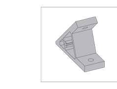 45度鋁型材角件三維圖 45度鋁型材角件三維圖